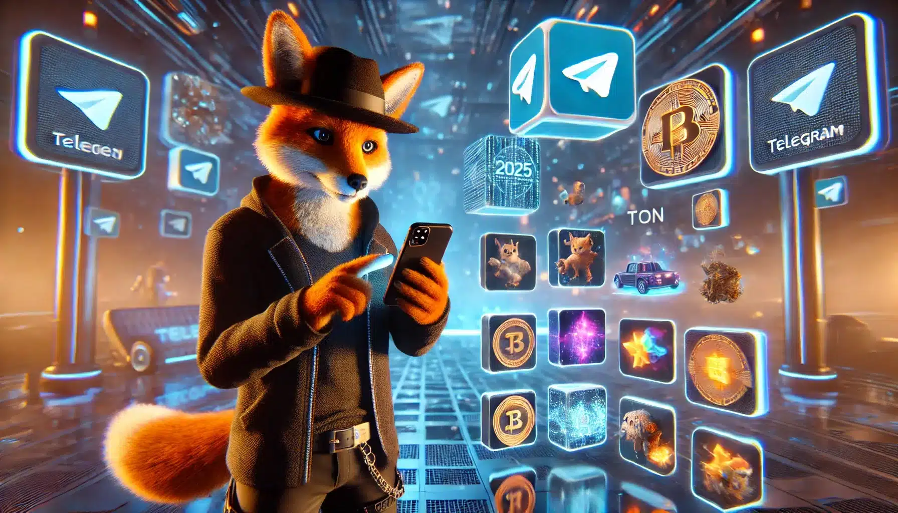 Example of an NFT gift displayed on a Telegram user profile, symbolizing creativity and ownership.