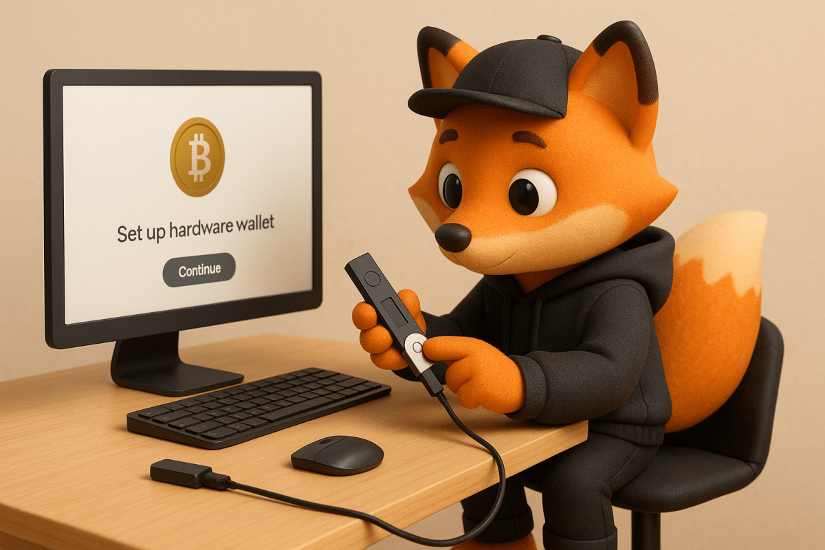 hardware crypto wallet setup