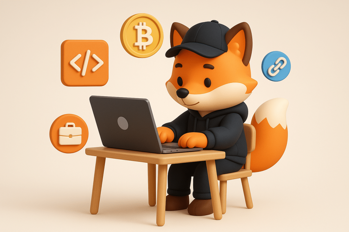 Developer Web3 coding smart contracts