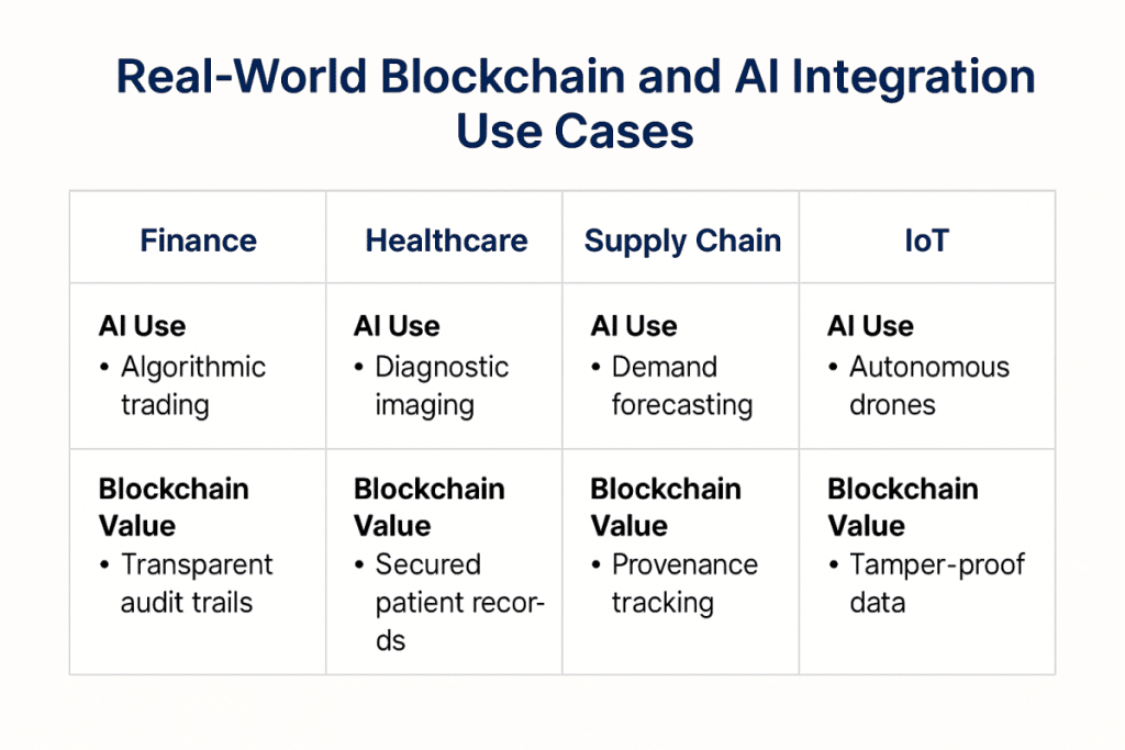 Real-world blockchain AI applications in 2025