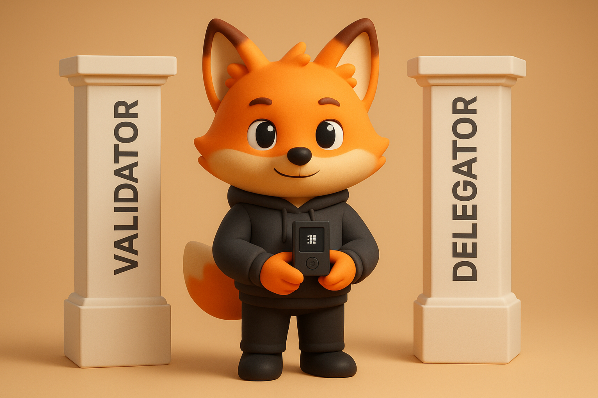 Validator vs Delegator workflow