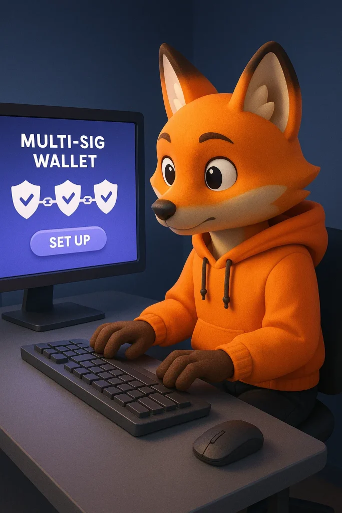 Multi-sig wallet M-of-N diagram