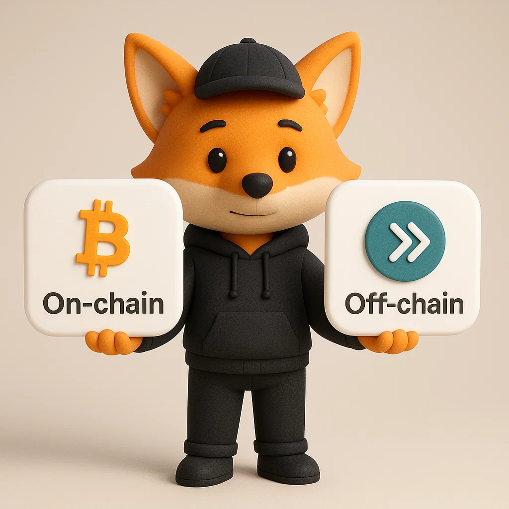 On‑chain versus Off‑chain transaction comparison